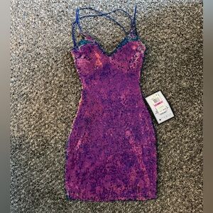 NWT Sequin Purple Dress